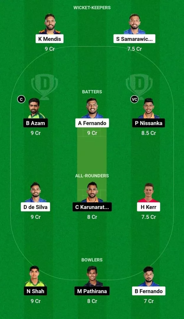 DA vs CS Dream11 Team 2