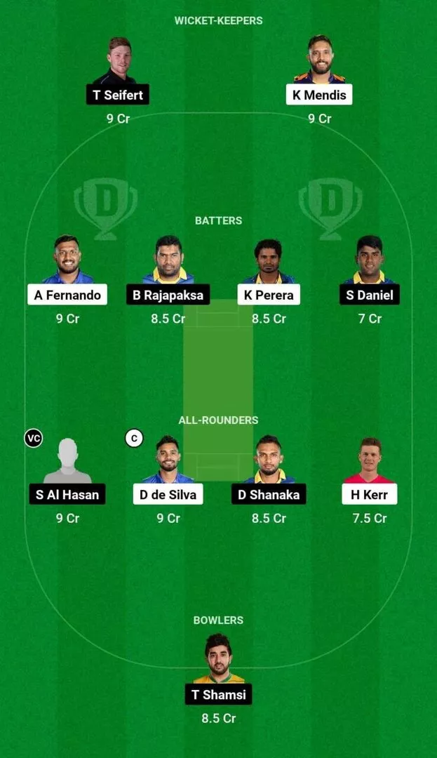 DA vs GT Dream11 Team 1