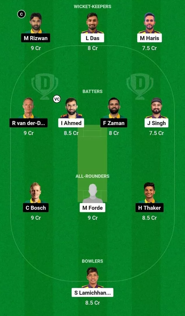 SJ vs VK Qualifier 1 Dream11 Team 2