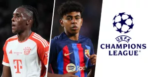 UEFA Champions League 2023-24 youngest player Mathys Tel Lamine Yamal