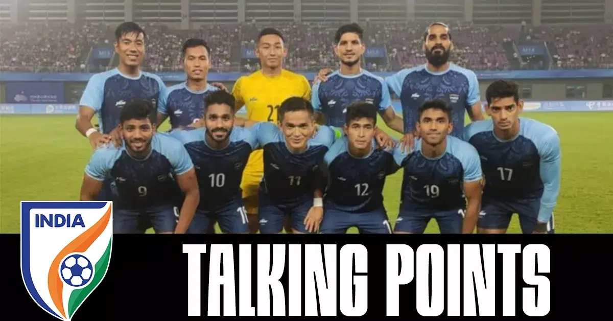 MYANMAR VS INDIA ASIAN GAMES MEN'S FOOTBALL TALKING POINTS REPORT