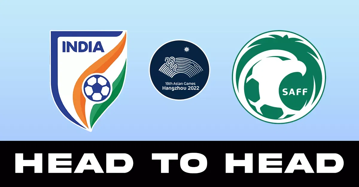 Asian Games Football Alltime headtohead record between India