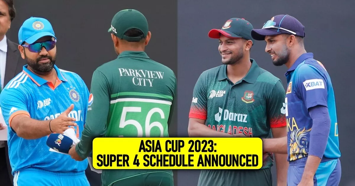 Asia Cup 2023 Super Four schedule announced; India to play Pakistan on