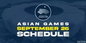 Asian Games 2023 Day 3 Updated India Schedule September 26