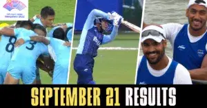 Asian Games 2023 September 21 Results