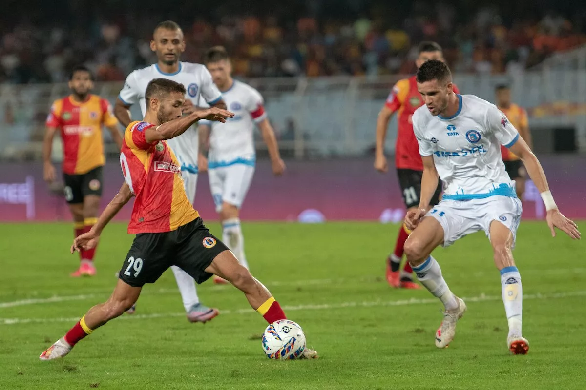 ISL 2023-24 EAST BENGAL VS JAMSHEDPUR FC MATCH REPORT