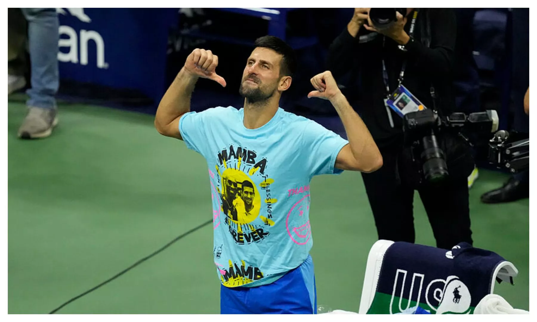 Watch Video Novak Djokovic Pays Tribute To Late Kobe Bryant After