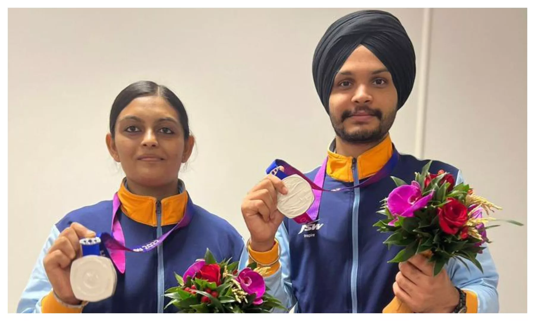 Asian Games 2023: Sarabjot Singh, Divya Thadigol settle for silver in 10m Air Pistol mixed team event