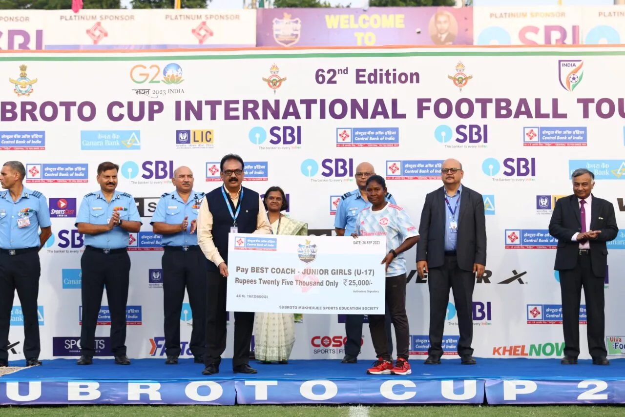 SUBROTO CUP 2023 JUNIOR U-17 GIRLS CATEGORY AWARDS BEENA KERKETTA