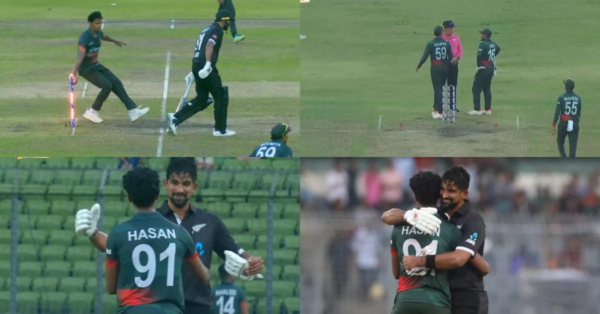 Watch: Beautiful gesture from Bangladesh as they recall Ish Sodhi after running him out in 'Mankad' fashion