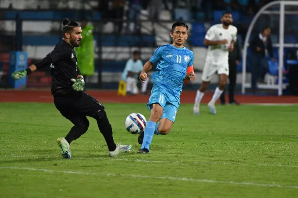 ASIAN GAMES INDIA VS BANGLADESH SUNIL CHHETRI