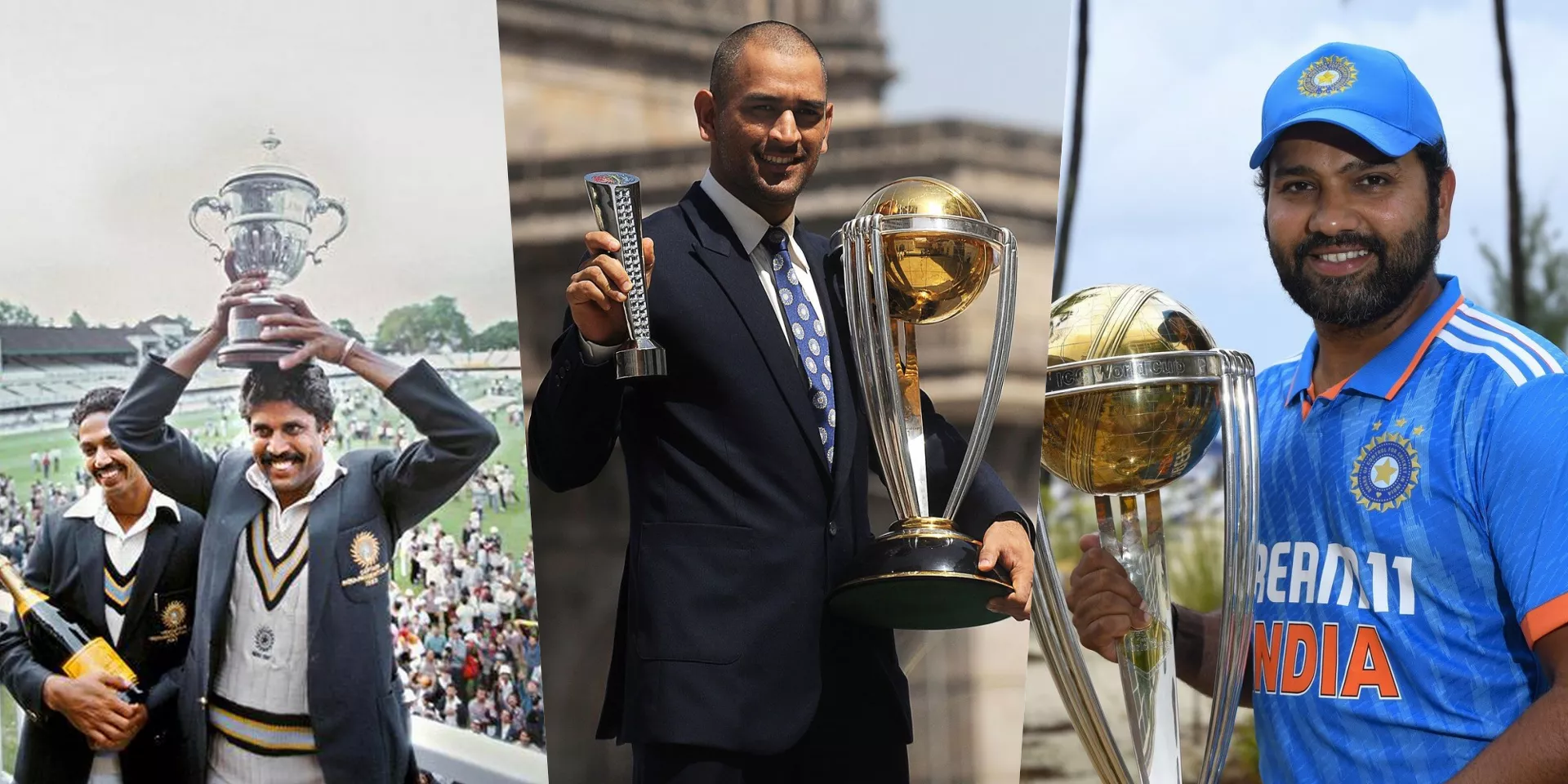 ODI World Cup के प्रत्येक संस्करण में भारत की कप्तानी करने वाले खिलाड़ियों की सूची