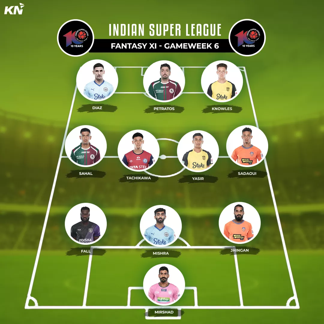 ISL 2023-24 GAMEWEEK 6 FANTASY XI