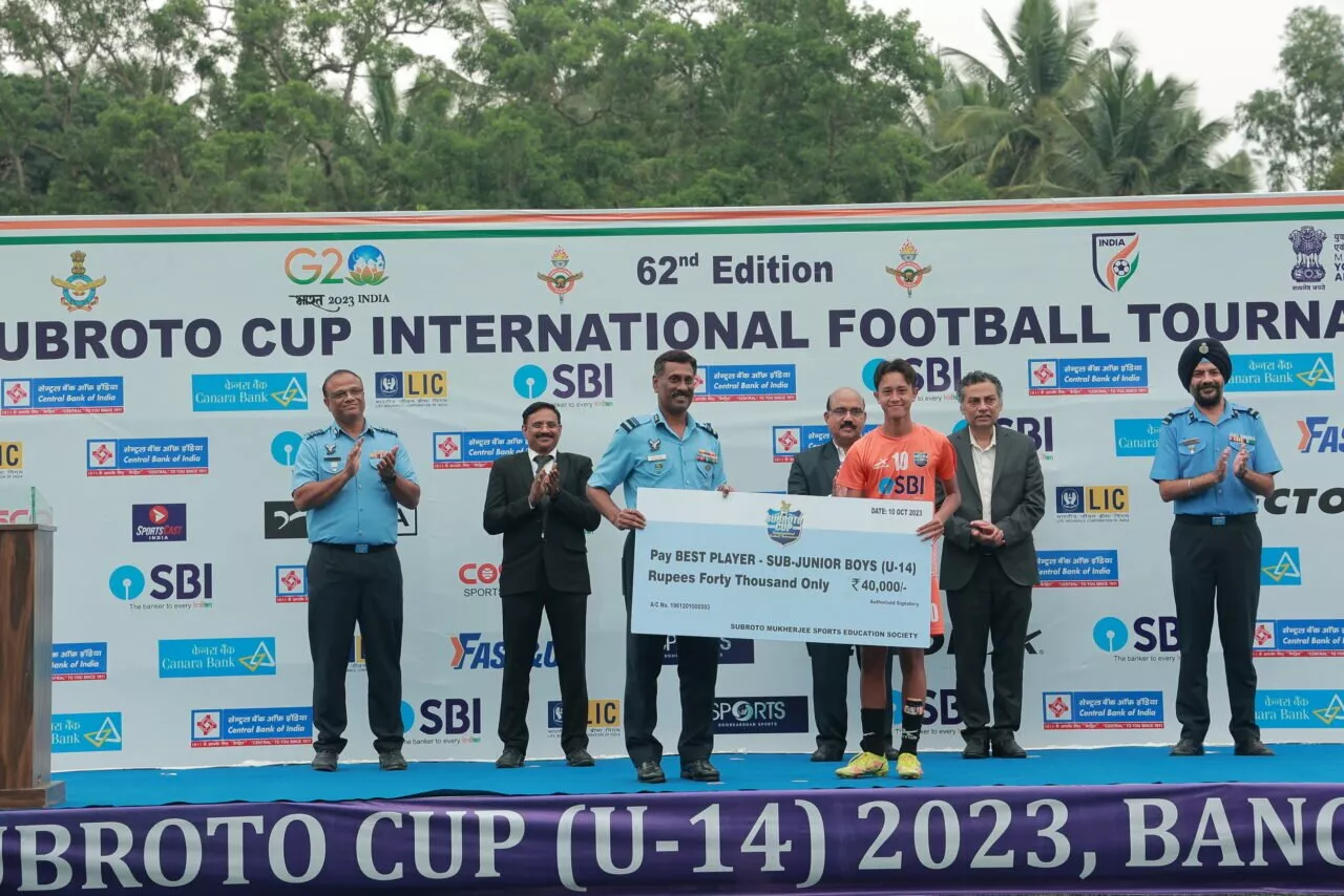 SUBROTO CUP 2023 SUB JUNIOR U-14 BOYS CATEGORY AWARDS KHANGEMBAM BIBASH