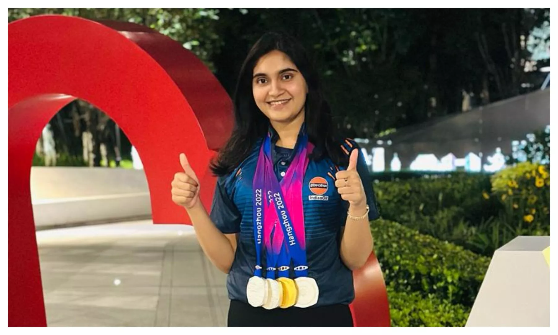 Indian shooting contingent return with best-ever medal haul from Asian Games 2023