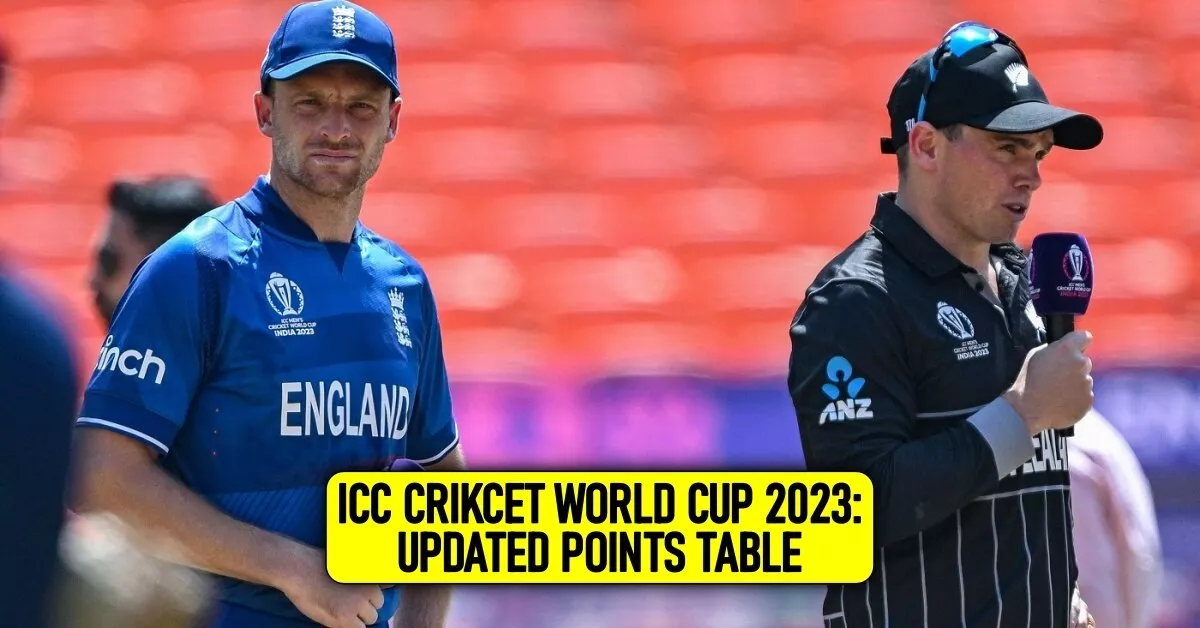 ICC Cricket World Cup 2023 - Points Table, Most Runs, Most Wickets after Match 1, ENG vs NZ