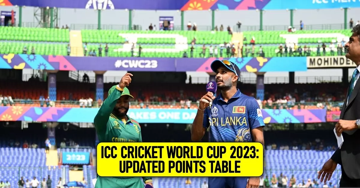 ICC Cricket World Cup 2023: Points Table, Most Runs, Most Wickets After ...