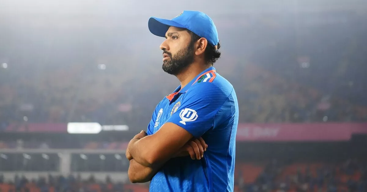 Indian captain Rohit Sharma in ICC Cricket World Cup 2023