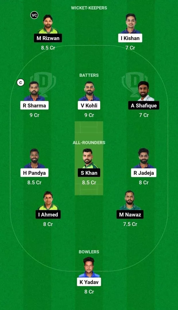 Pak Vs Ind Dream11 Prediction Dream11 Playing Xi Today Match 12 Icc Mens Odi Cricket World 4340