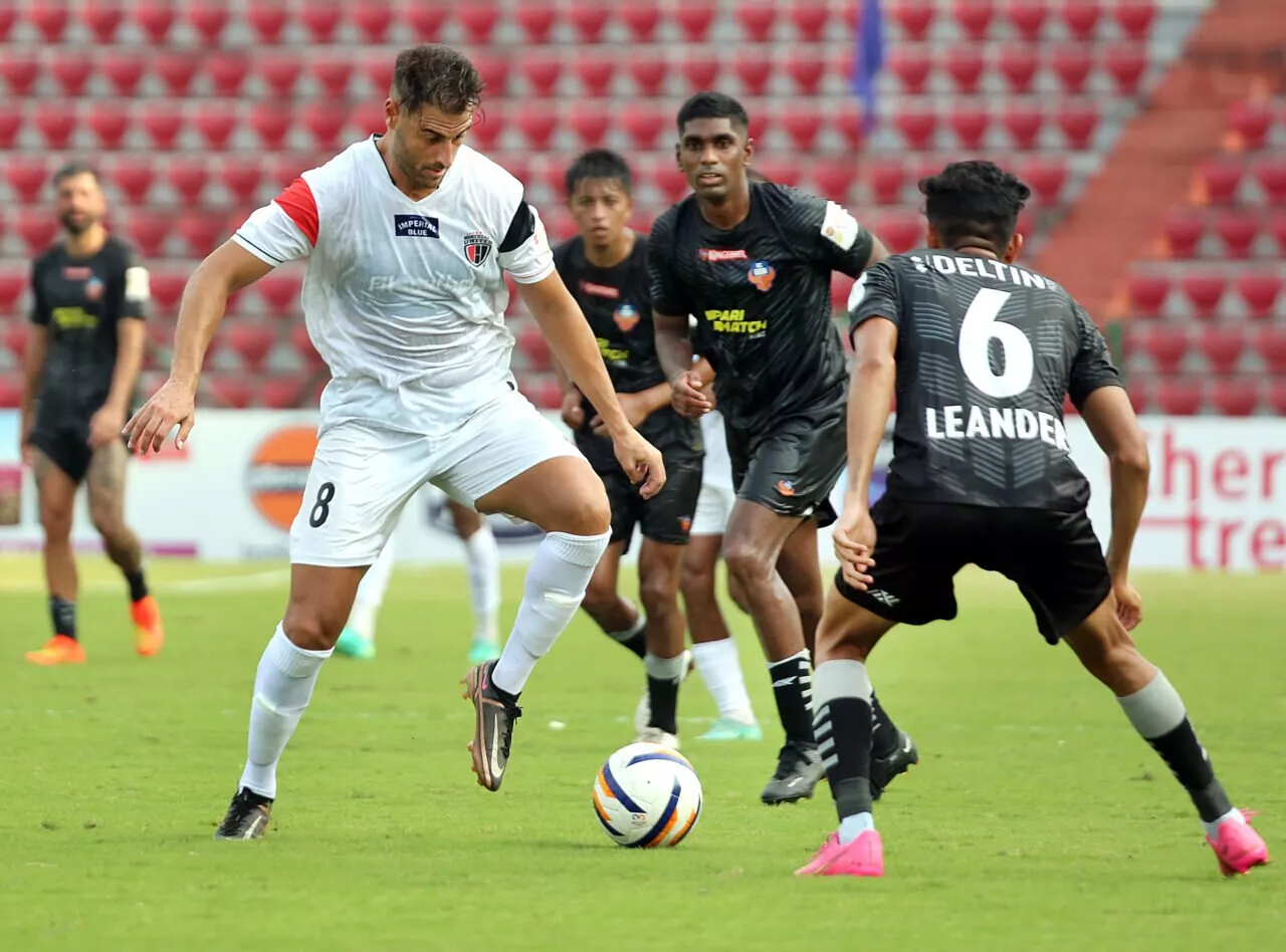 NORTHEAST UNITED ISL 2023-24 JUAN PEDRO BENALI NESTOR ALBIACH