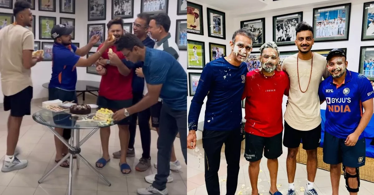 Watch: Rishabh Pant celebrates his birthday with Prithvi Shaw, Axar Patel and other at NCA