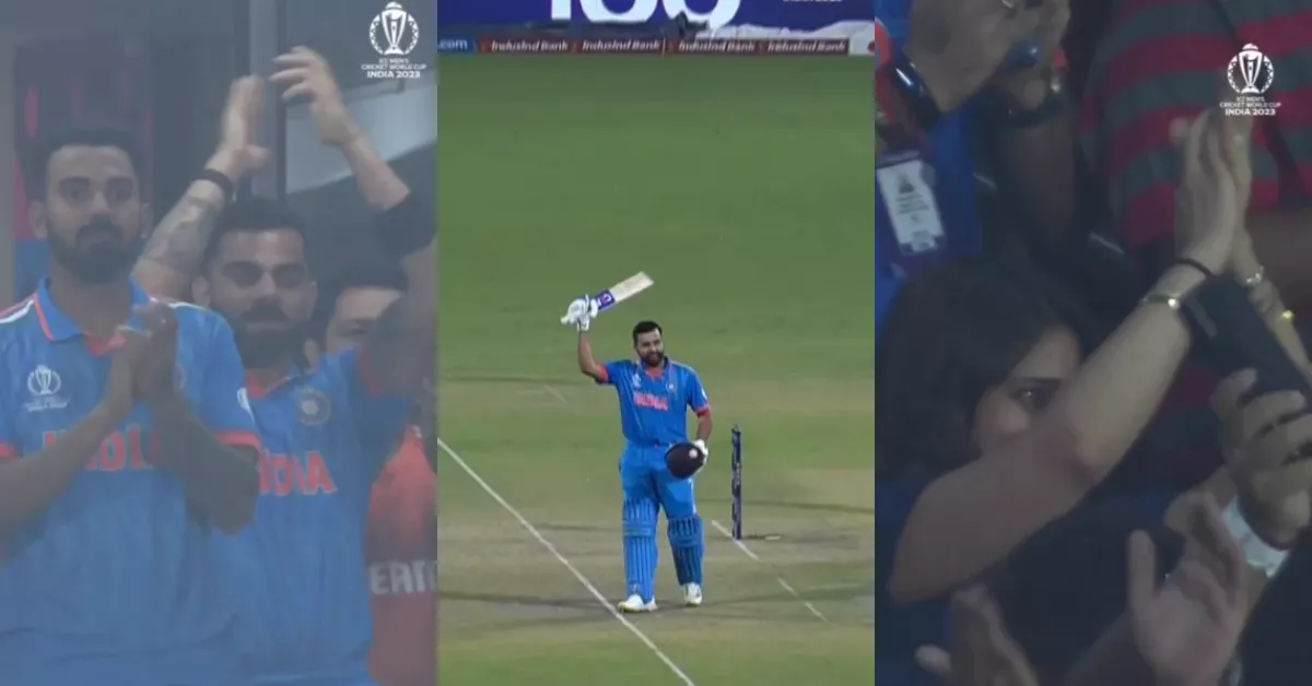 Watch: Wife Ritika cheers from stands as Rohit Sharma hits fastest ...