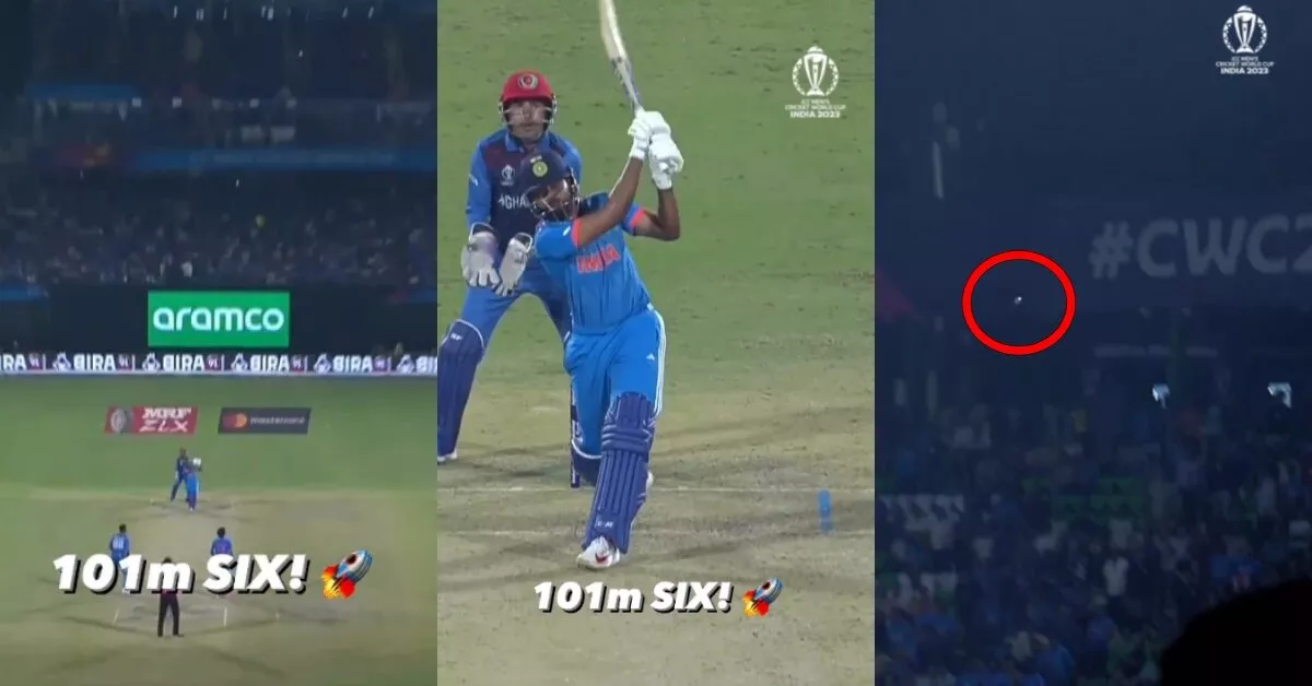 101m!! Watch Shreyas Iyer smashes the longest six of ICC Cricket World