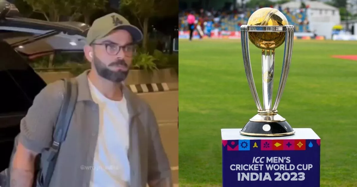 Watch: Virat Kohli flies from Mumbai to join Indian camp ahead of ICC Cricket World Cup 2023 opening match