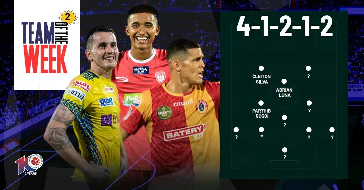 ISL 2023-24: Gameweek 2 Team of the Week
