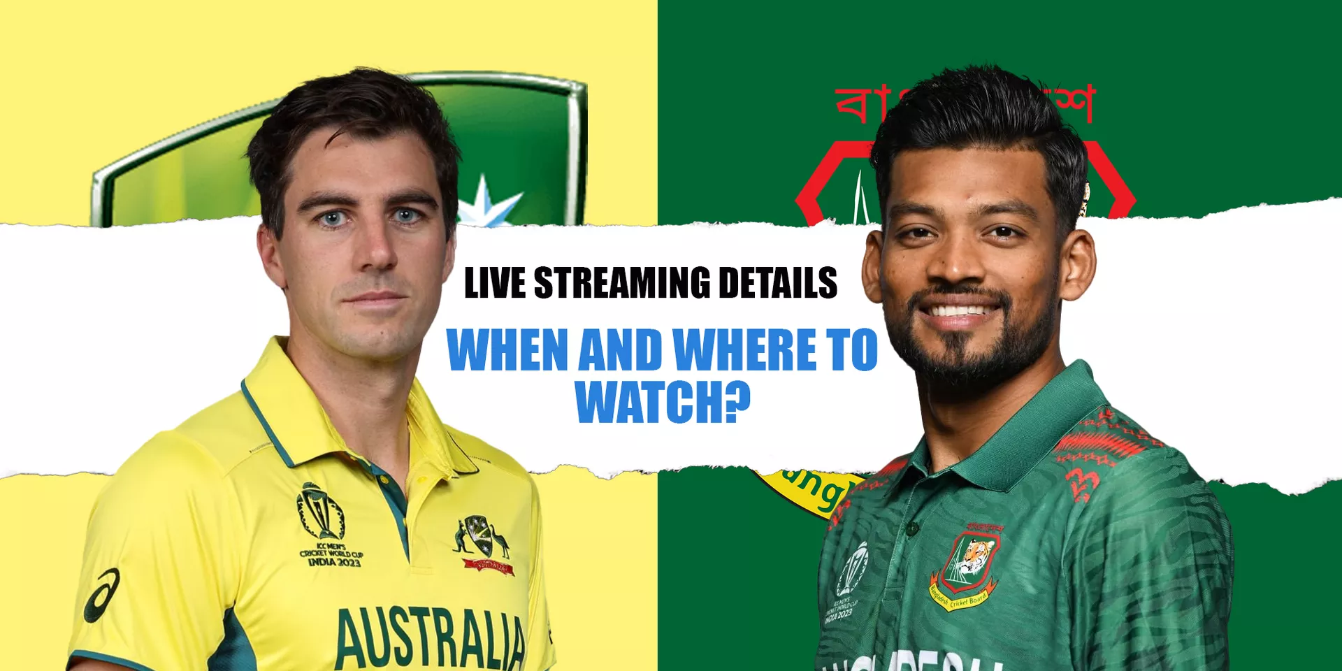AUS vs BAN Live streaming details, when and where to watch ICC Cricket World Cup 2023 match 43