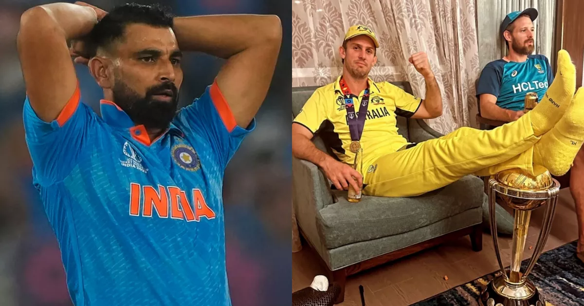 Mohammed Shami slams Mitchell Marsh for placing his foot on top of the World Cup trophy