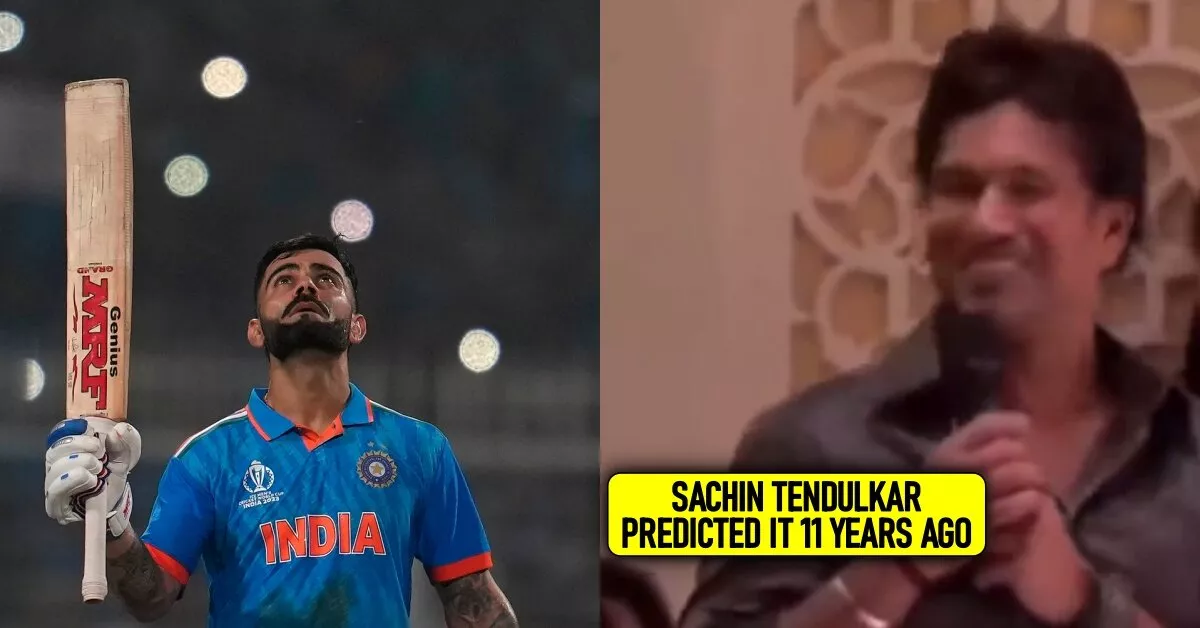 Real GOD? Sachin Tendulkar predicted 11 years back Virat Kohli would break his records