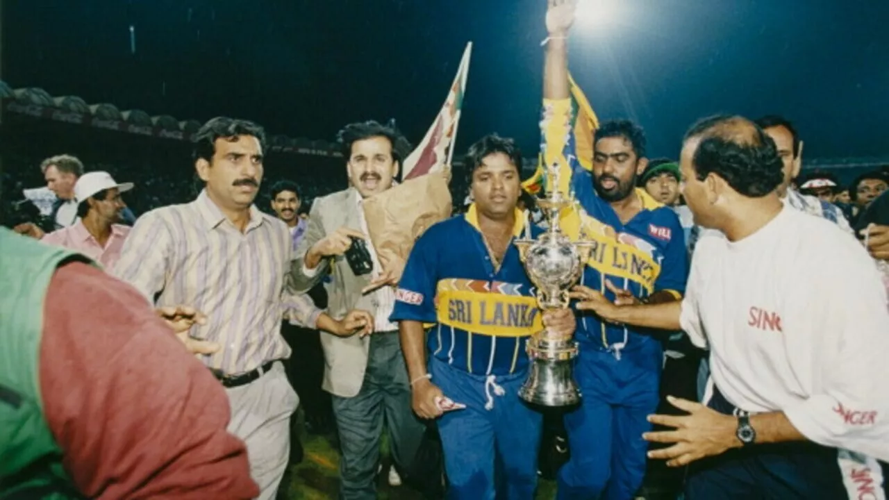 Sri Lanka won their sole ICC Cricket World Cup in 1996