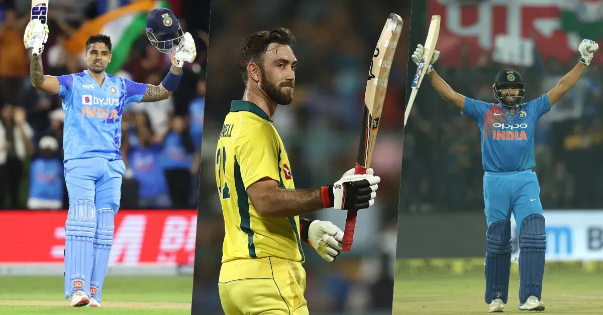 Top 10 batsmen with most centuries (100) in T20I cricket