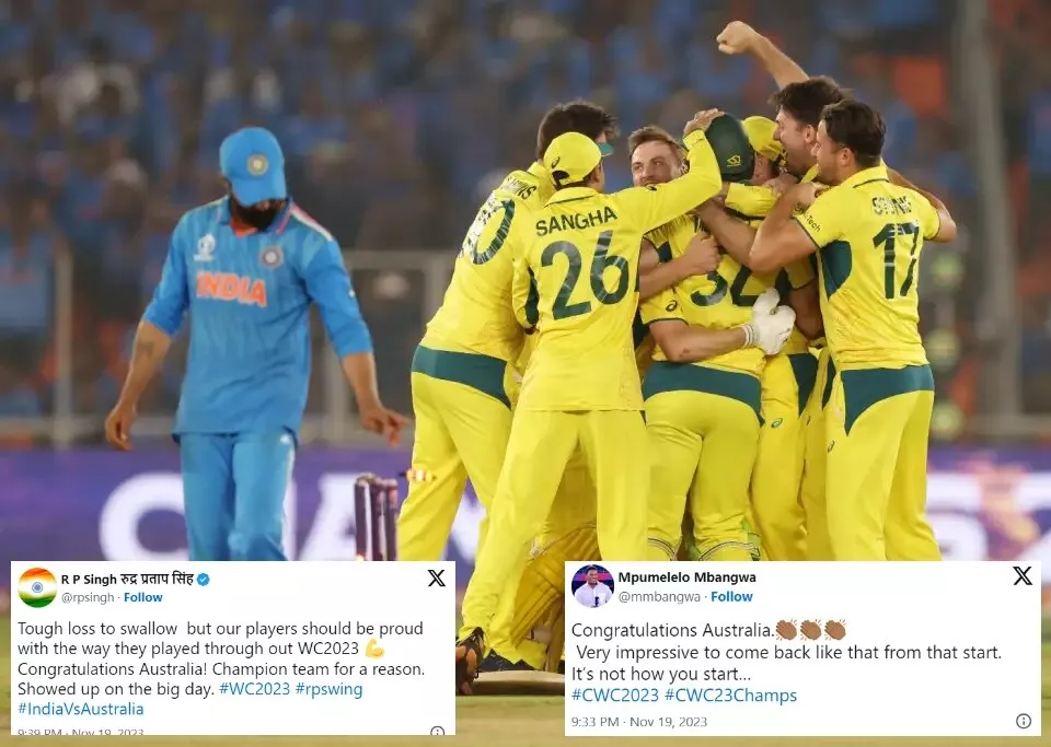 Twitter reacts after Australia thrash India in yet another ICC Cricket World Cup Final in Ahmedabad