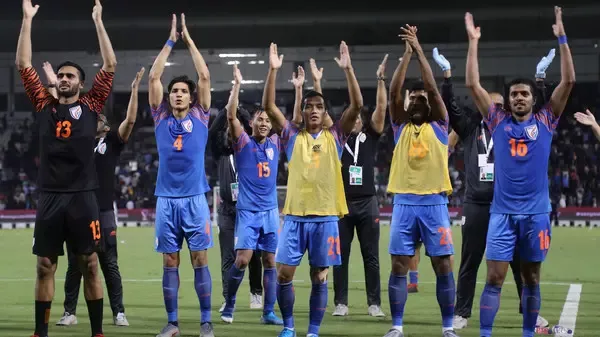 INDIAN FOOTBALL TEAM INDIA FIFA WORLD CUP QUALIFIER QATAR VS INDIA 0-0 GURPREET SINGH SANDHU