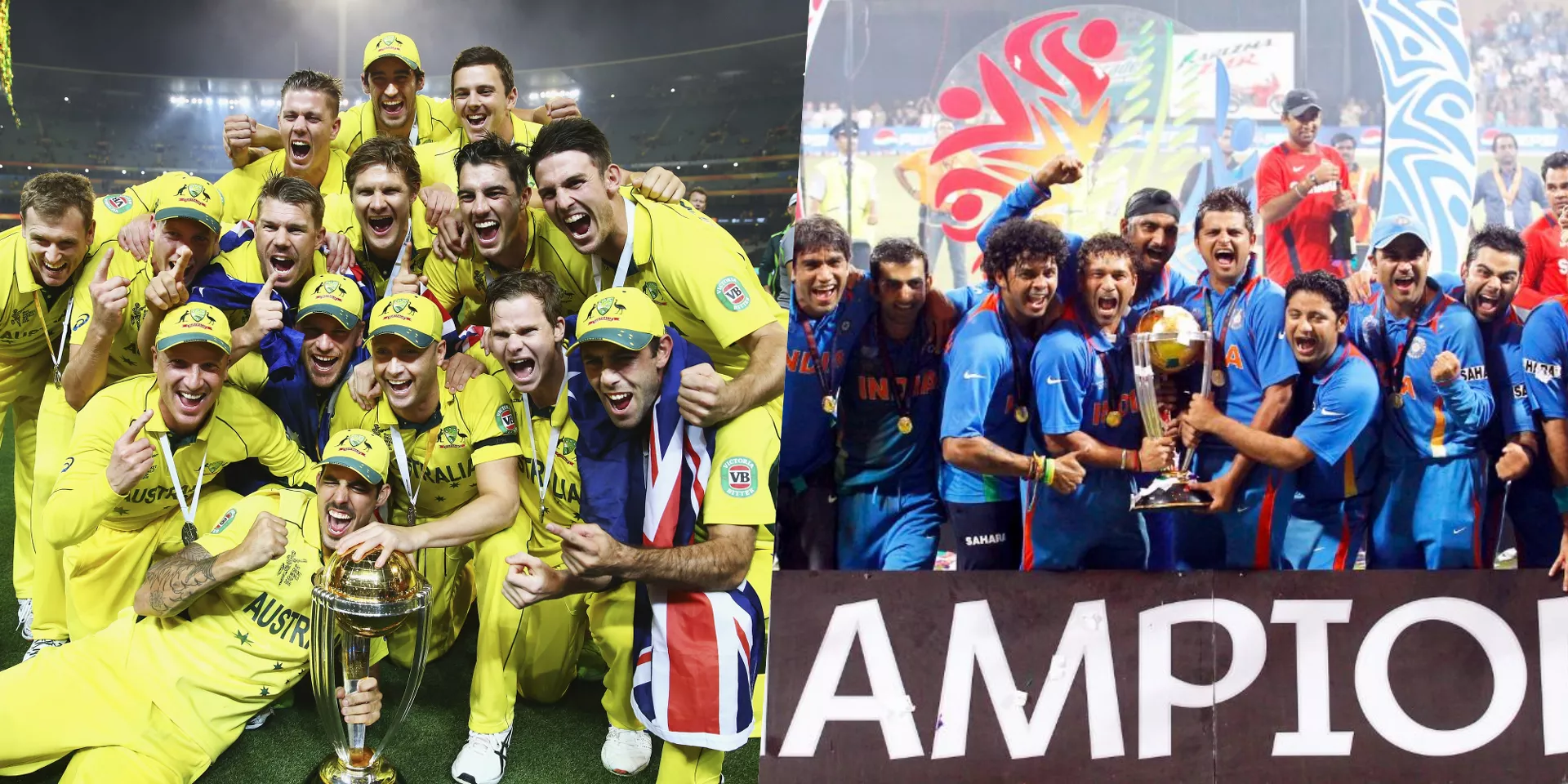 वनडे विश्व कप इतिहास में सबसे ज्यादा बार चैंपियन बनने वाली टीमों की सूची