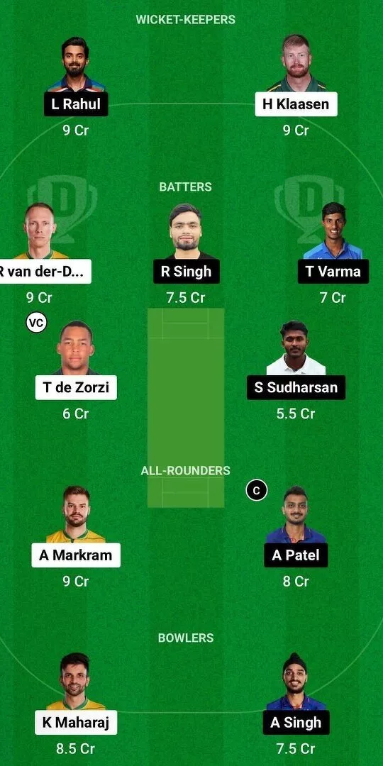 IND vs SA 3rd ODI Dream11 Team 2