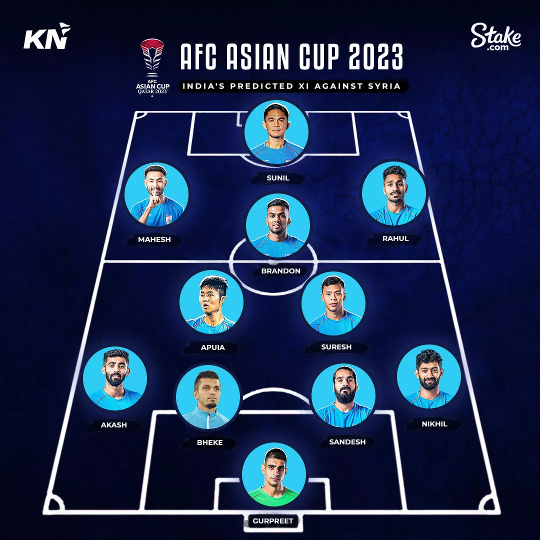 AFC Asian Cup 2023: India predicted line-up against Syria
