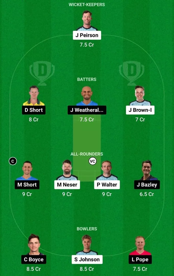 HEA vs STR Dream11 Team 1