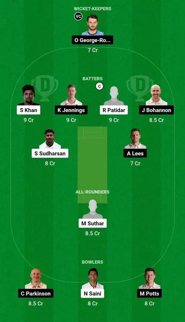 IN-A vs EN-L Dream11 Team 2 2nd match