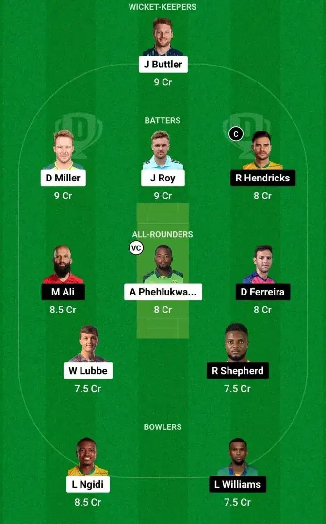 PR vs JSK Dream11 Team 2