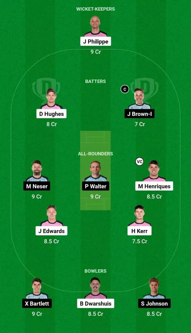 SIX vs HEA Dream11 Team 2 BBL 2023-24 final