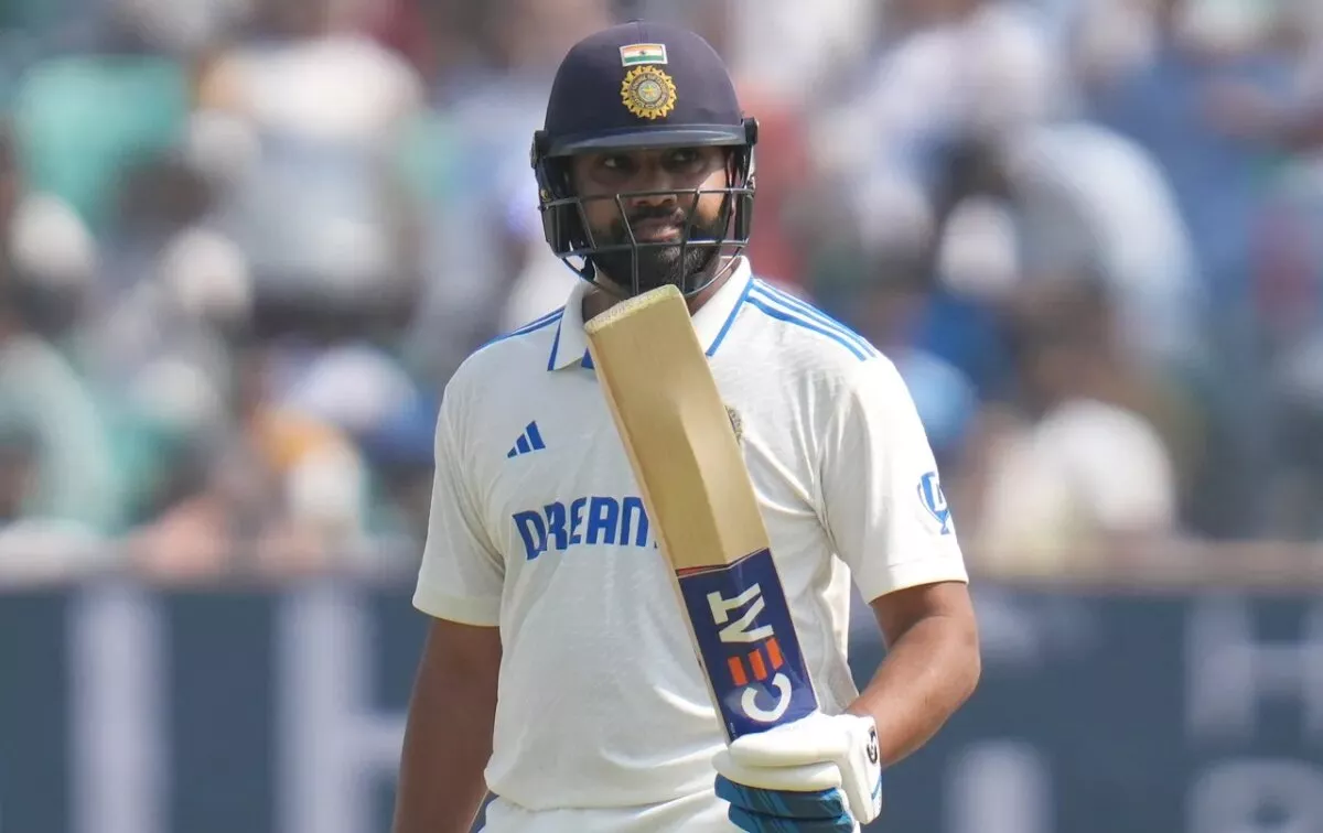 Rohit Sharma en la India prueba el cricket