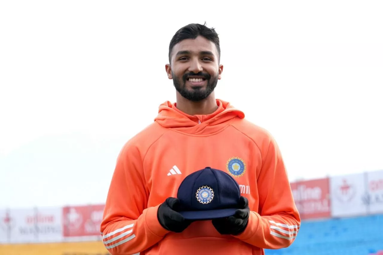 IND vs ENG 5th Test: Devdutt Padikkal becomes fifth Indian player to make test debut in last one month. (Image Source: BCCI)