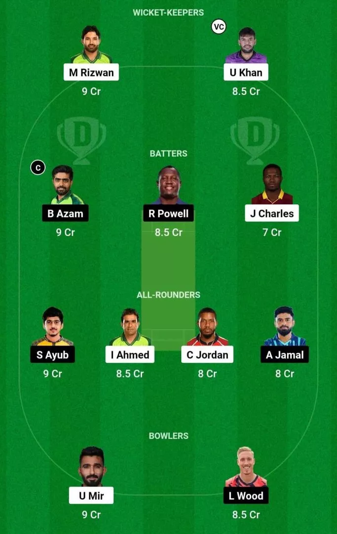 MUL vs PES Dream11 Team 1.