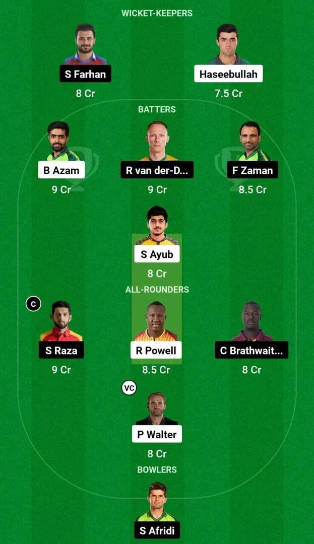 PES vs LAH PSL 2024 Dream11 Team 2