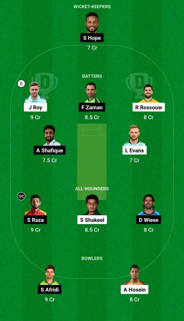 QUE vs LAH Match 28 Dream11 Team 2