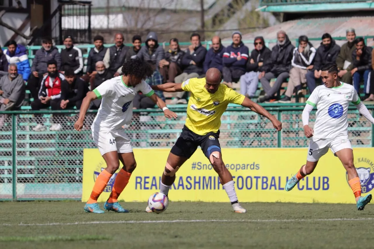 I-League 2023-24: Real Kashmir FC thrash NEROCA FC; confirm latter's relegation.