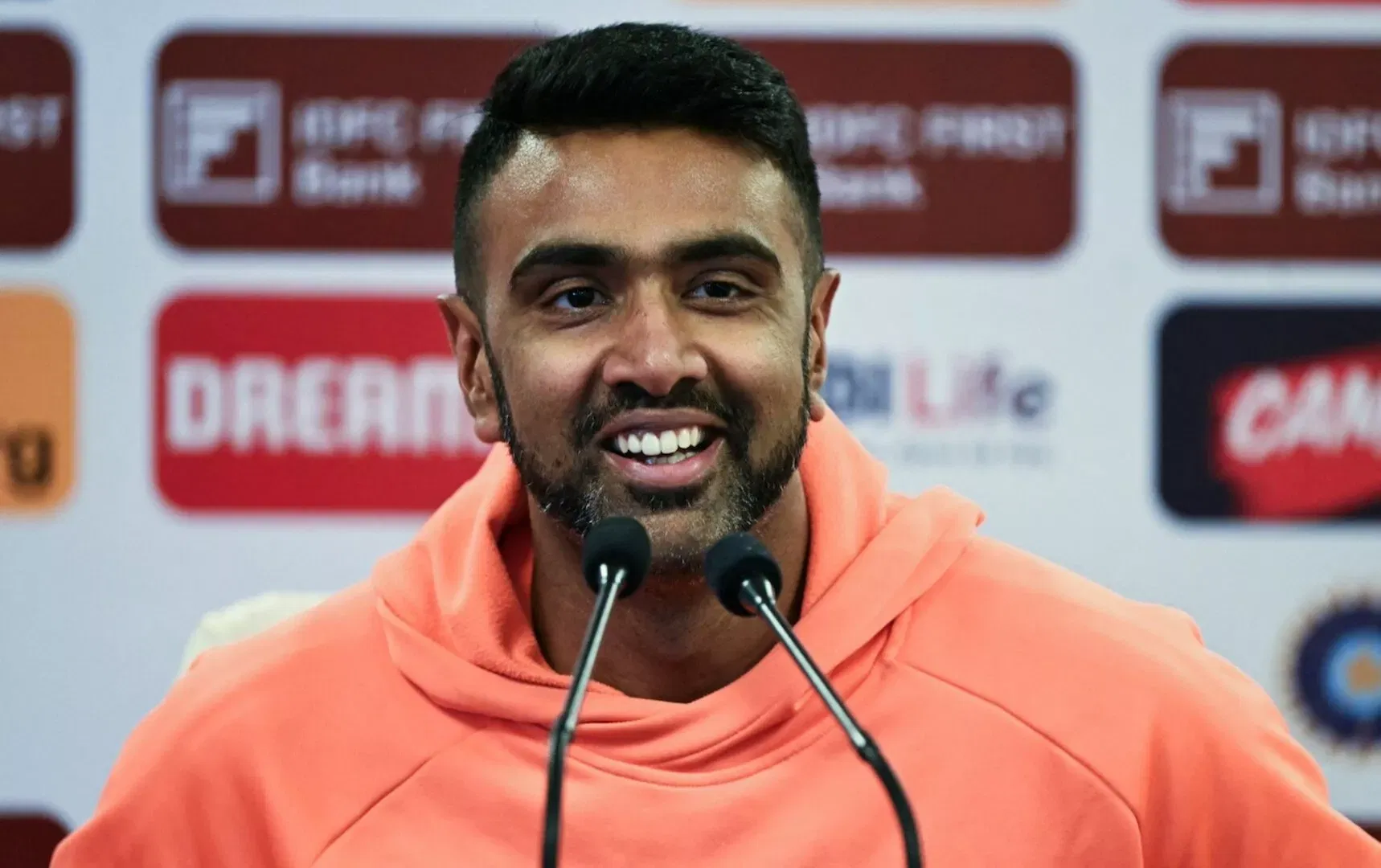 Ravi Ashwin at a press conference